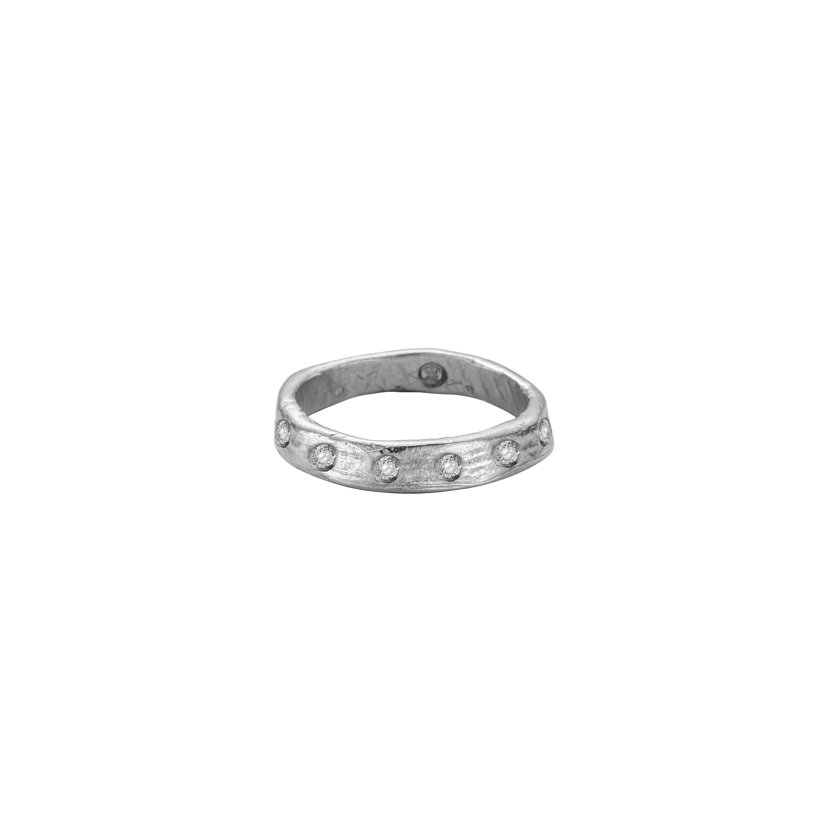 Ladies' Silver Midi Posey Ring