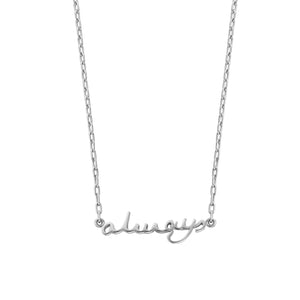 Silver 'Always' Affirmation Necklace