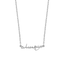 Silver 'Always' Affirmation Necklace