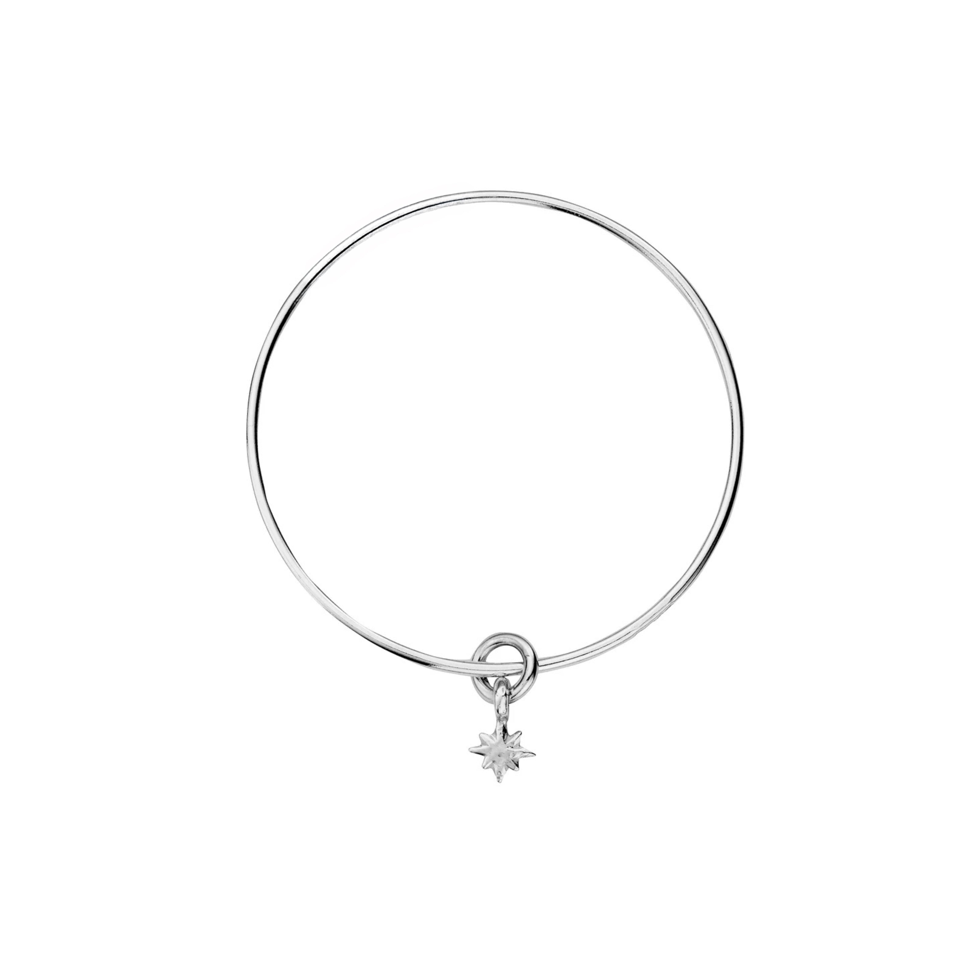 Silver Baby North Star Bangle