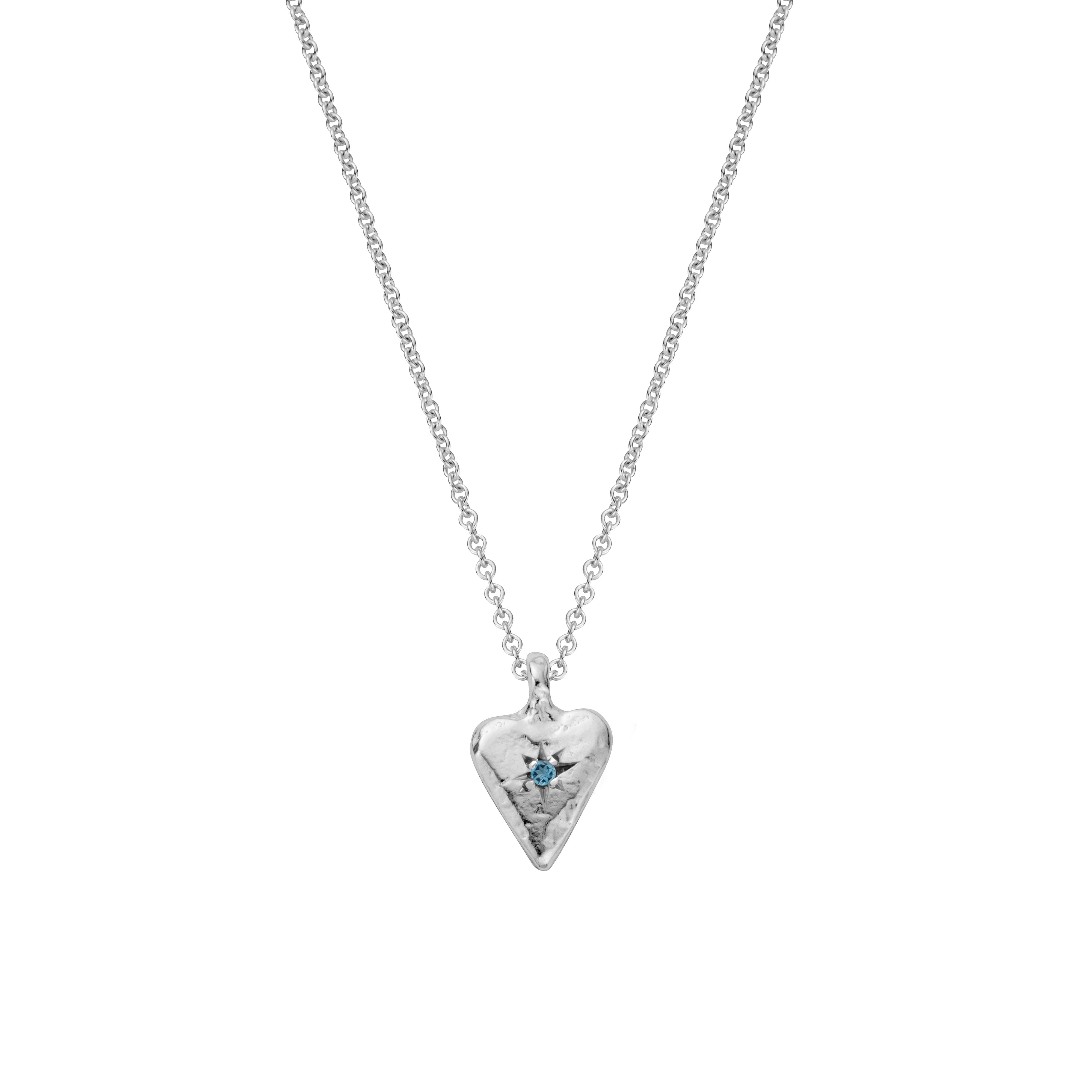 Mini Heart Silver Necklace – Daniella Draper