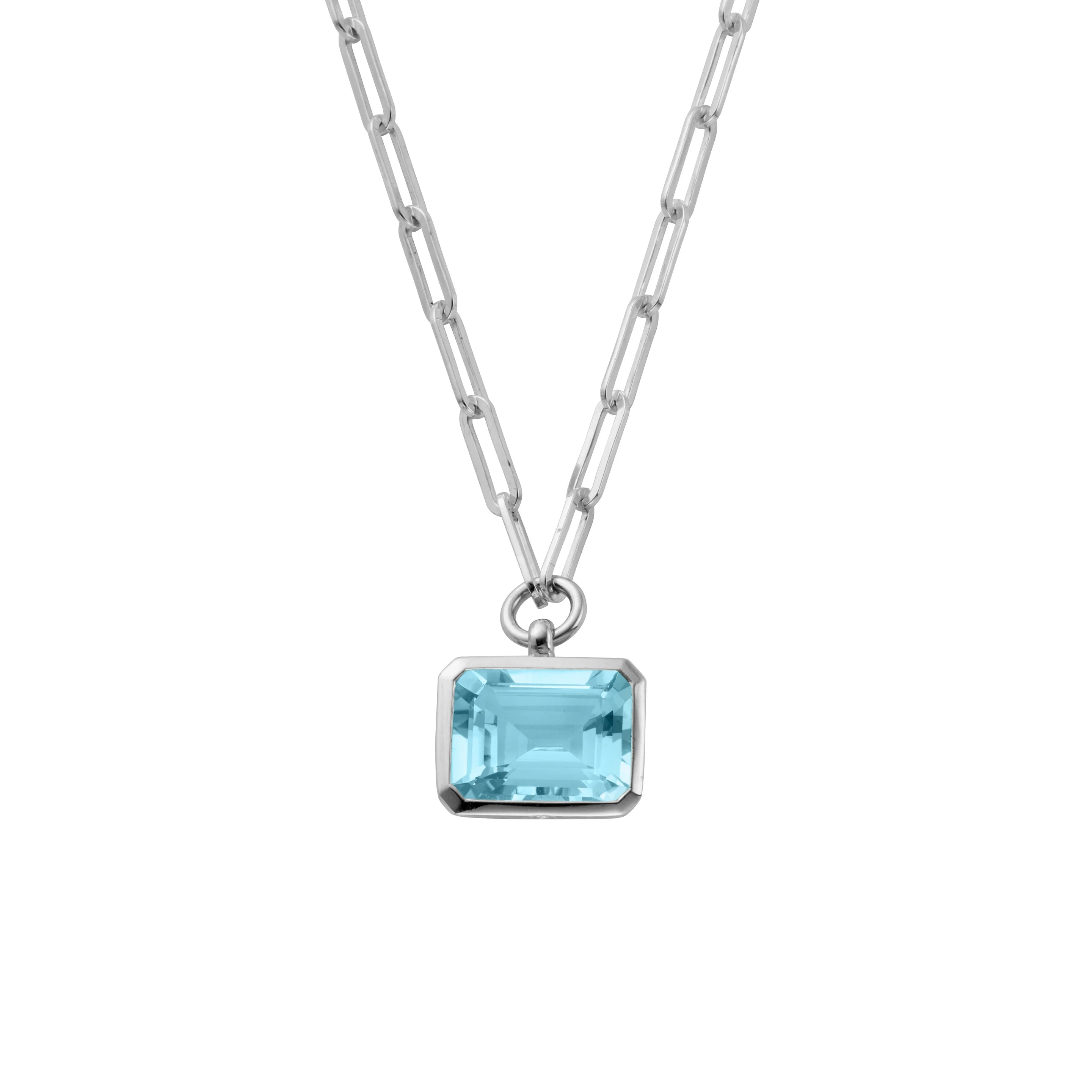 Silver Juno Blue Topaz Gift Set