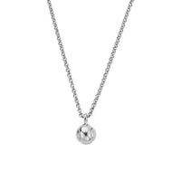 Silver DD Tennis Ball Necklace