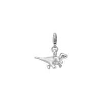 Silver Dinosaur Lobster Charm