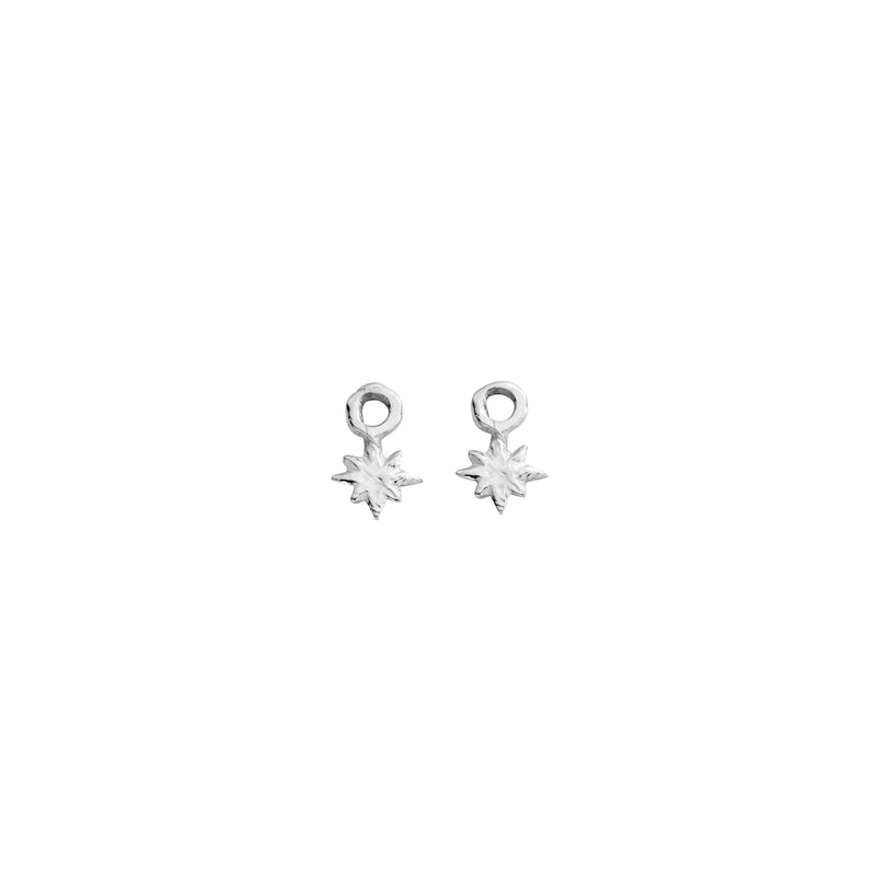 Silver Baby North Star Earring Charms