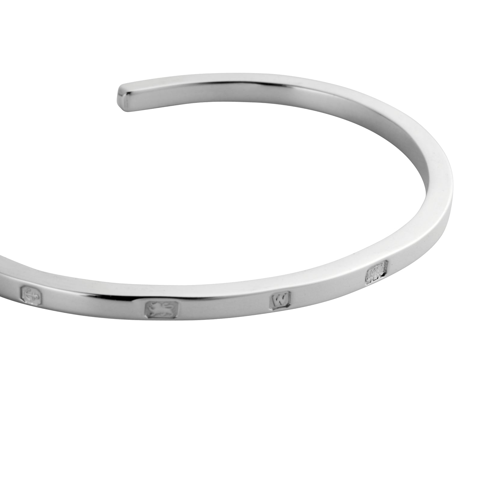 Silver Feature Hallmark Cuff