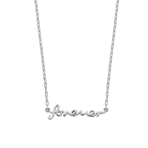 Silver 'Forever' Affirmation Necklace