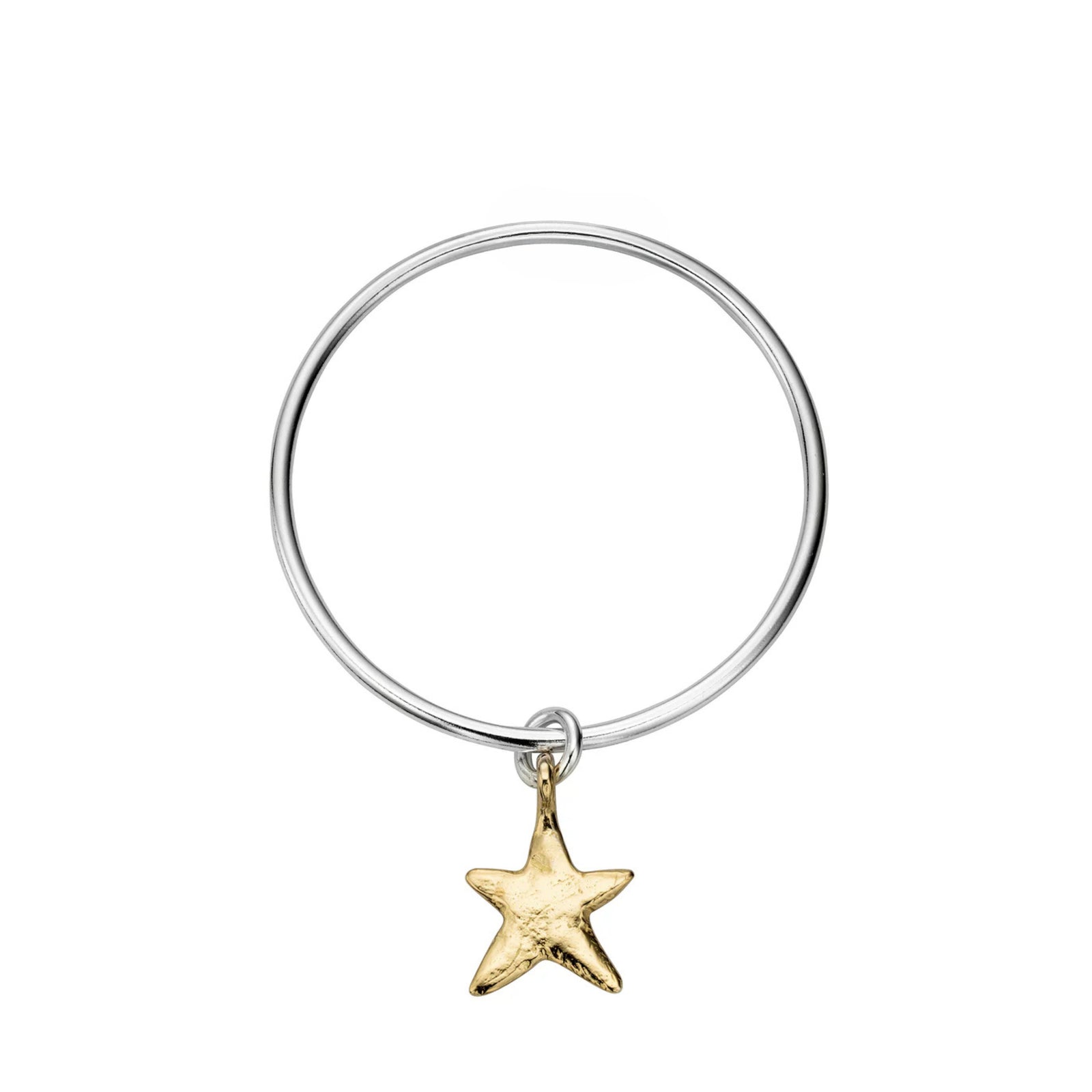 Silver & Gold Maxi Star Bangle