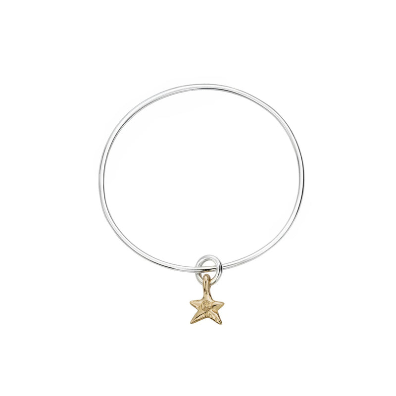 Silver & Gold Mini Star Bangle