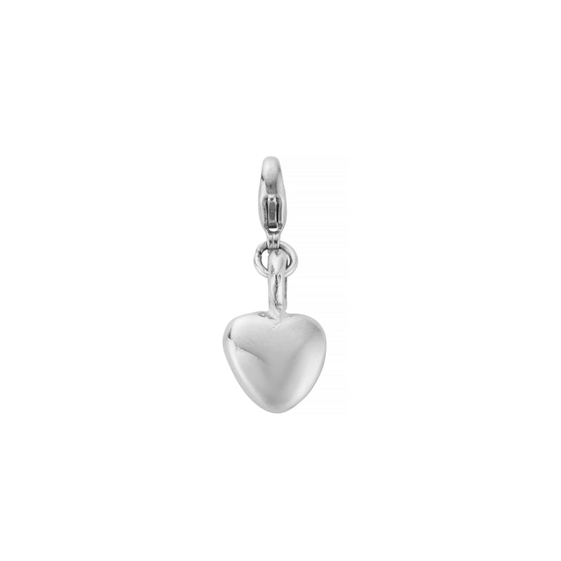 Silver Midi Grateful Heart Lobster Charm