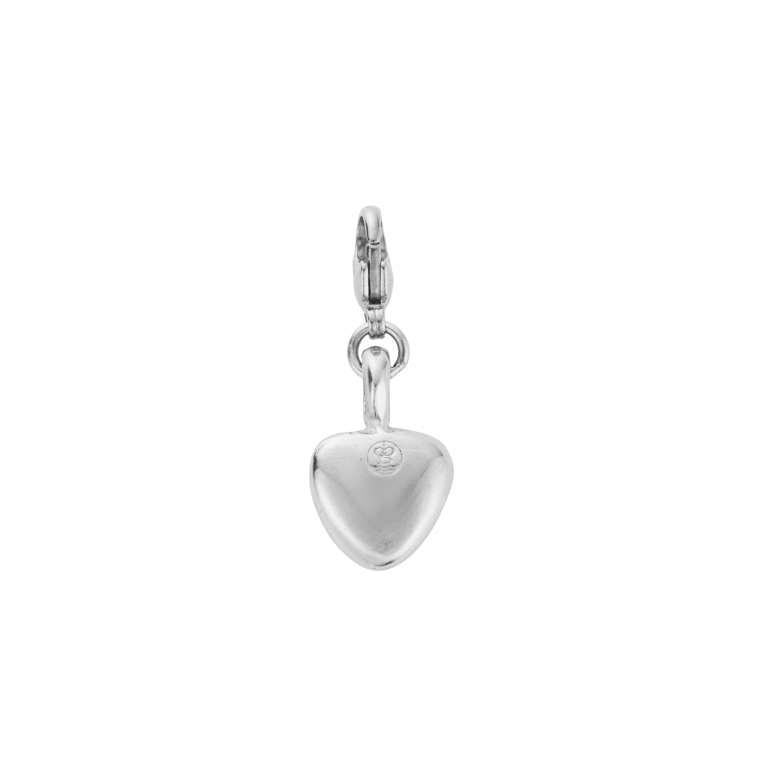 Silver Midi Grateful Heart Lobster Charm