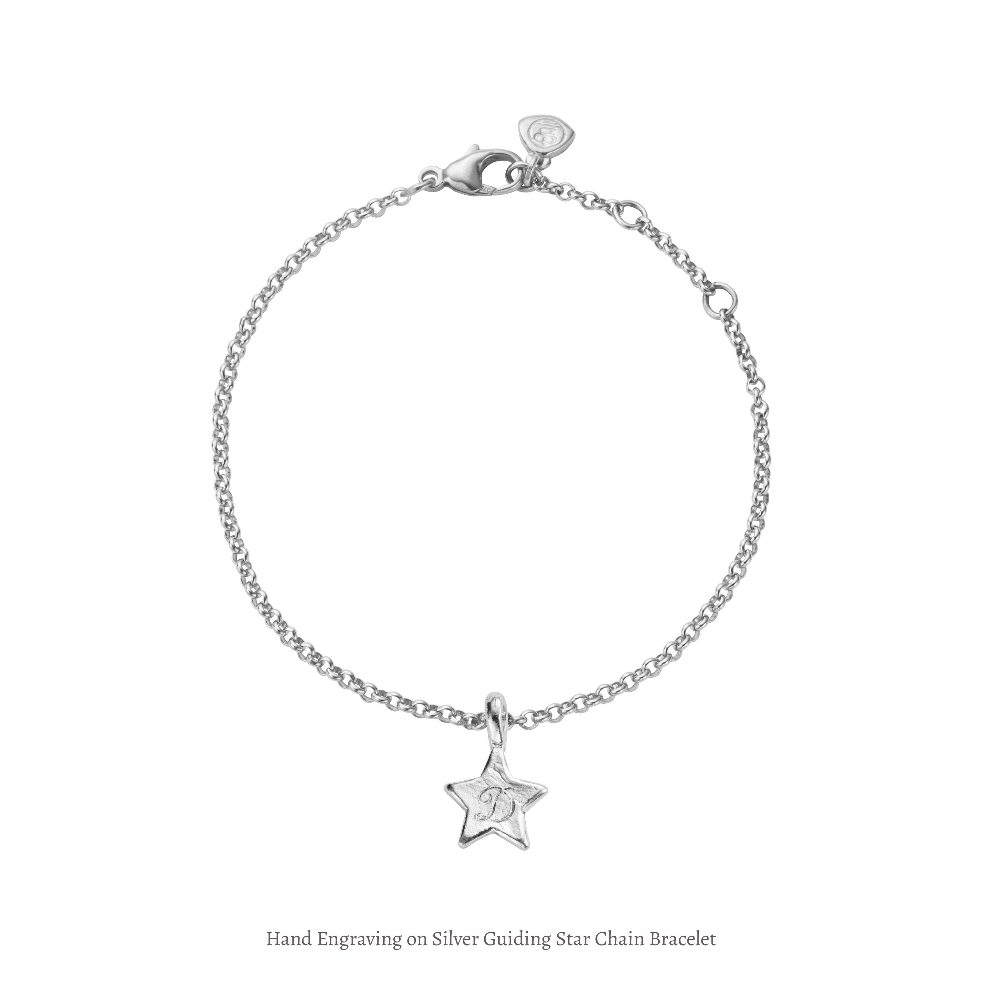 Silver Guiding Star Chain Bracelet