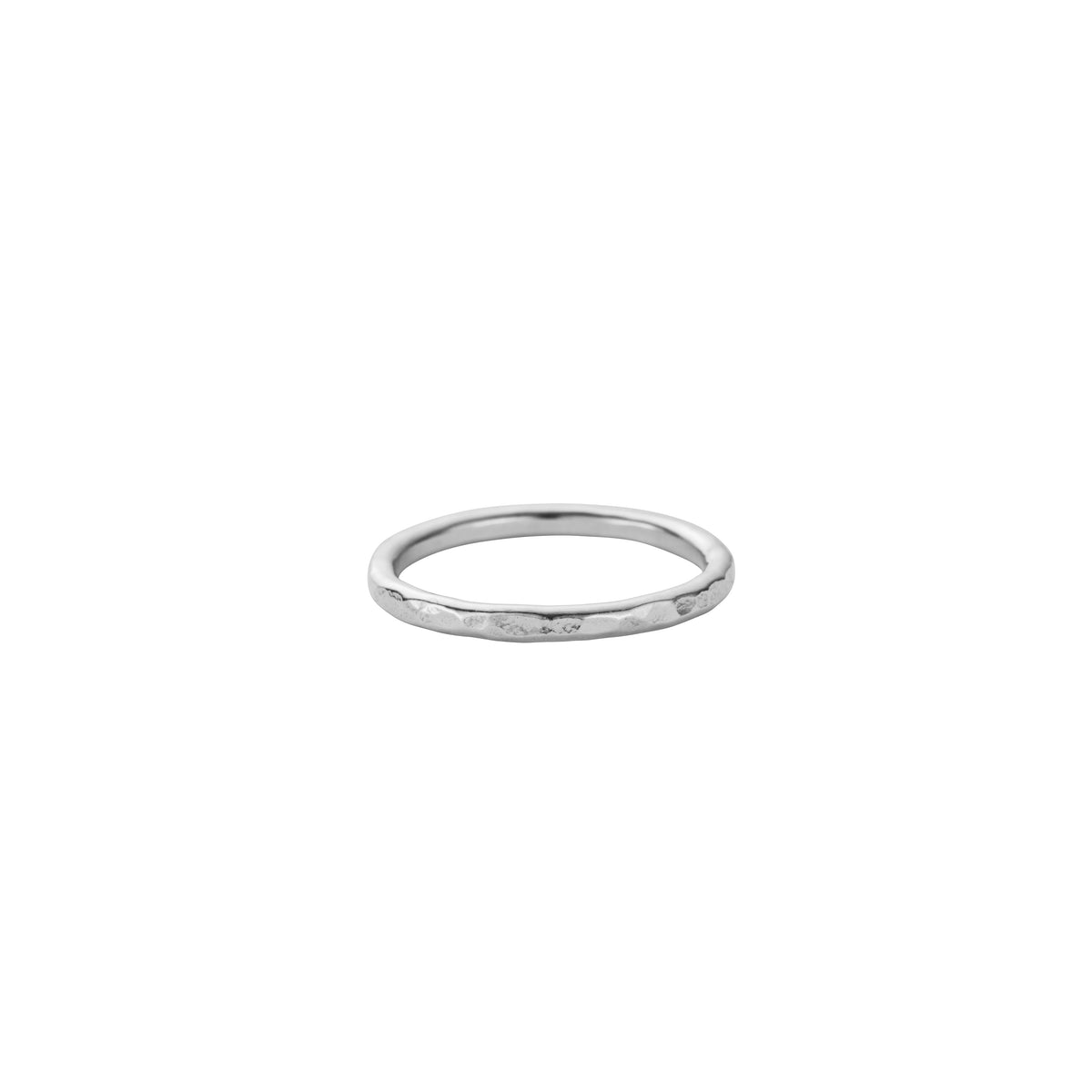 Silver Hammered Stack Ring Party