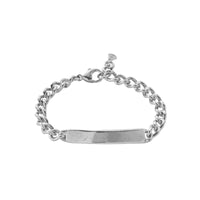 Silver Large ID Bracelet