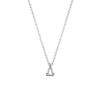 Silver Libra Men's Horoscope Necklace