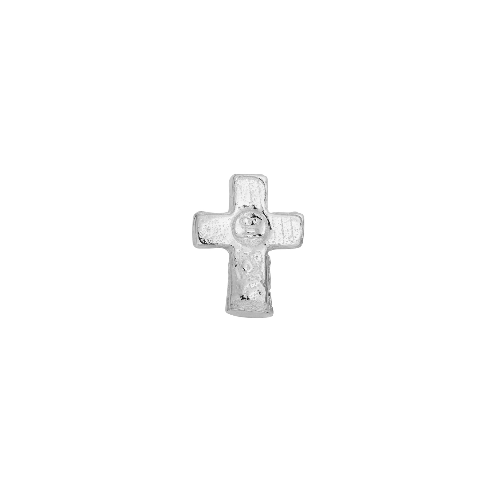 Silver Little Cross Single Ear Charm