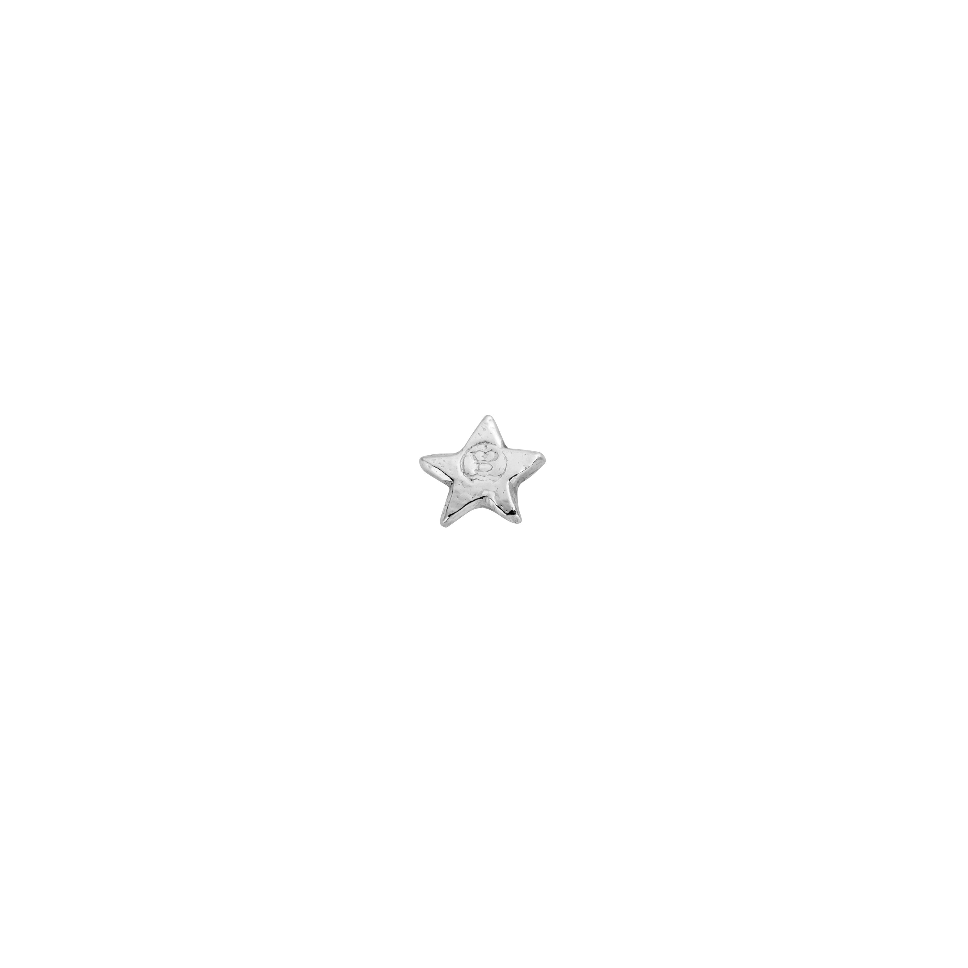 Silver Little Star Ear Stud