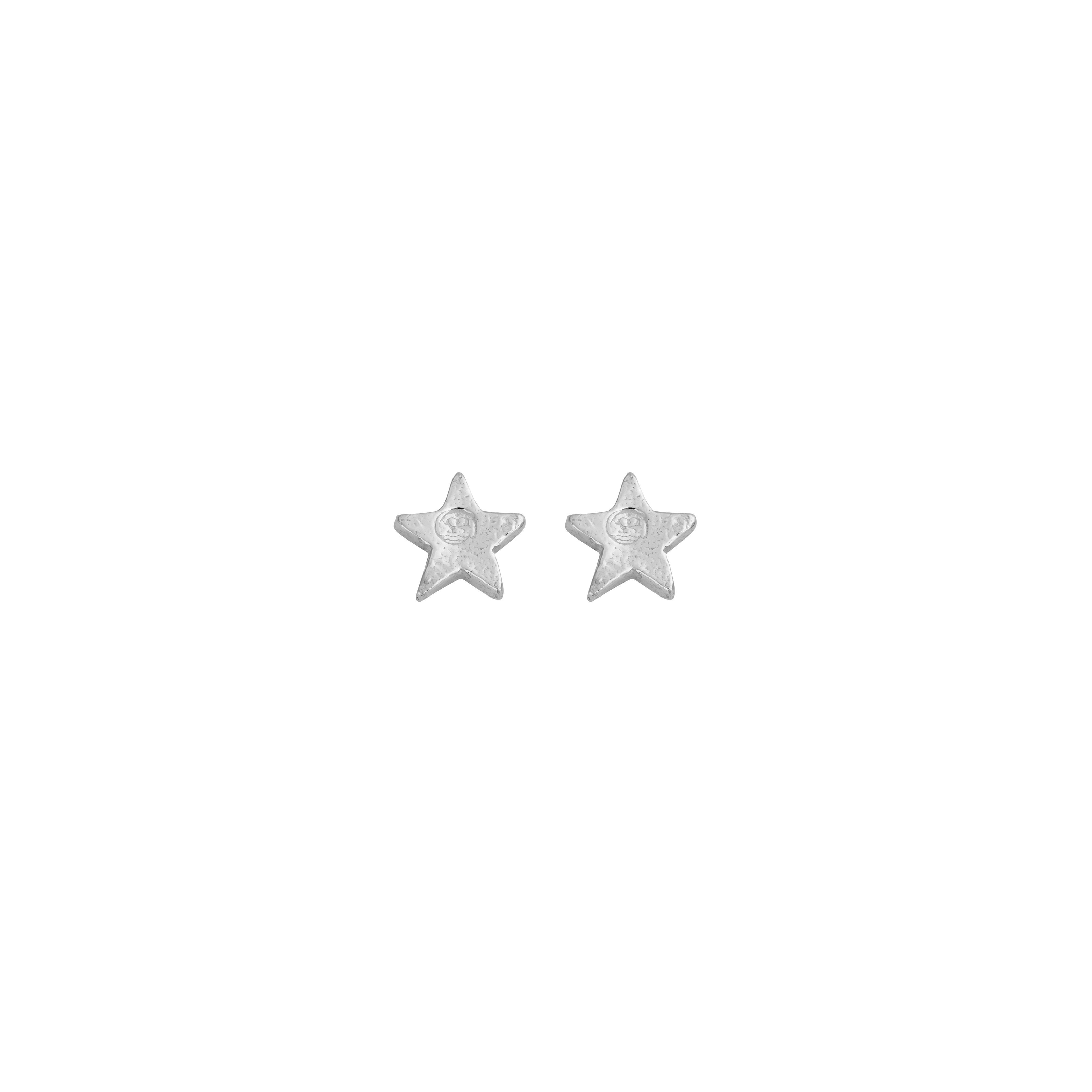 Silver Little Star Ear Stud