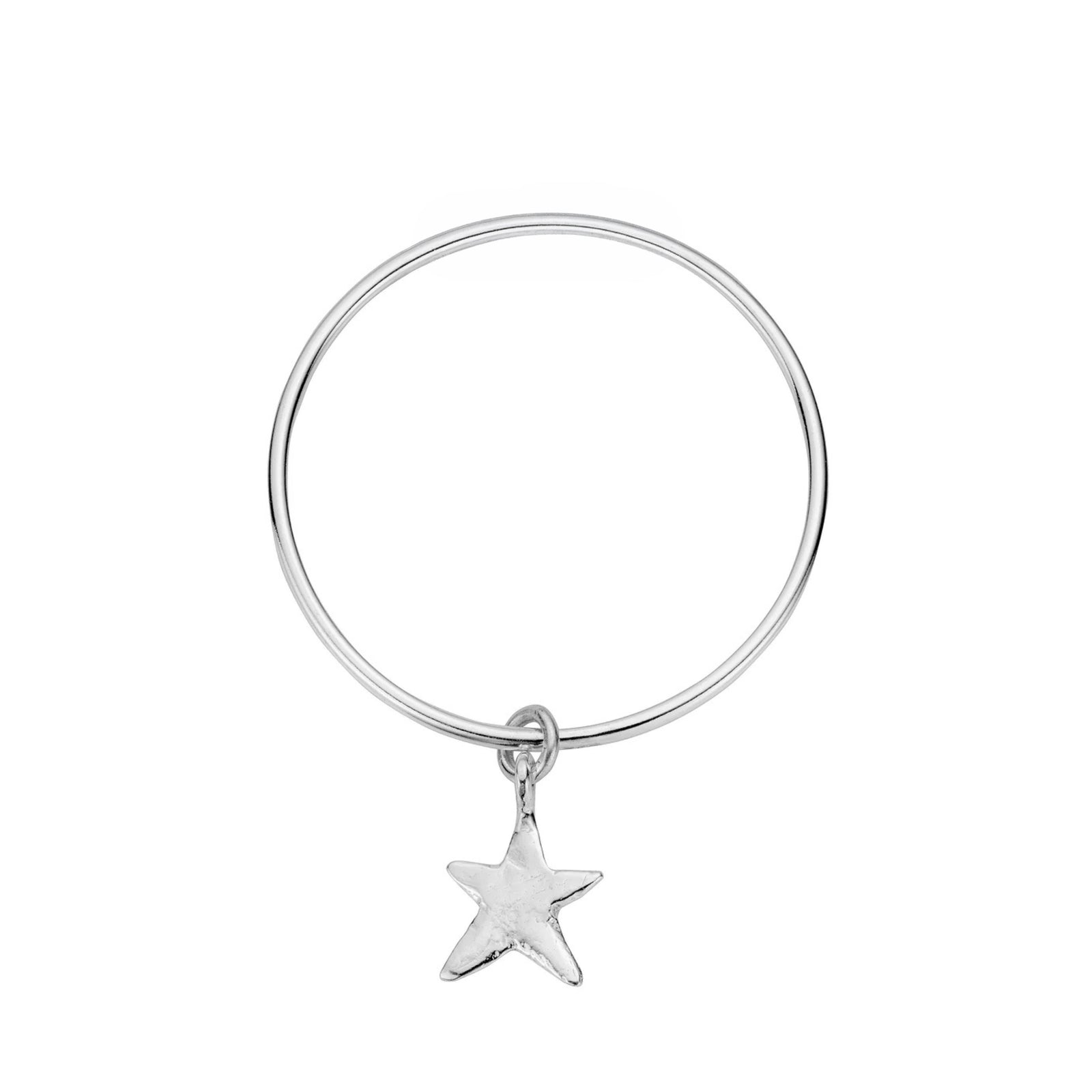 Silver Maxi Star Bangle