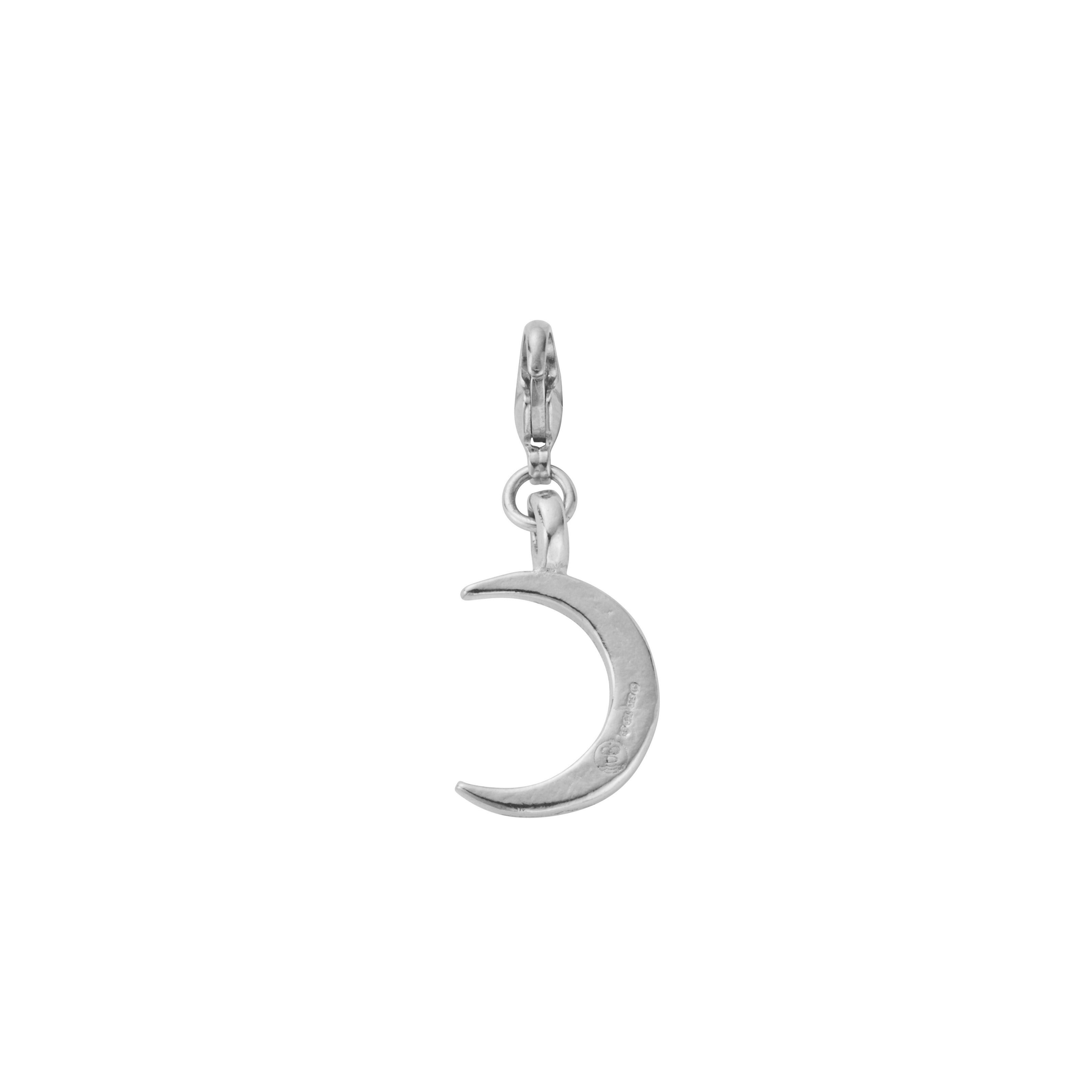Silver Medium Crescent Moon Lobster Charm