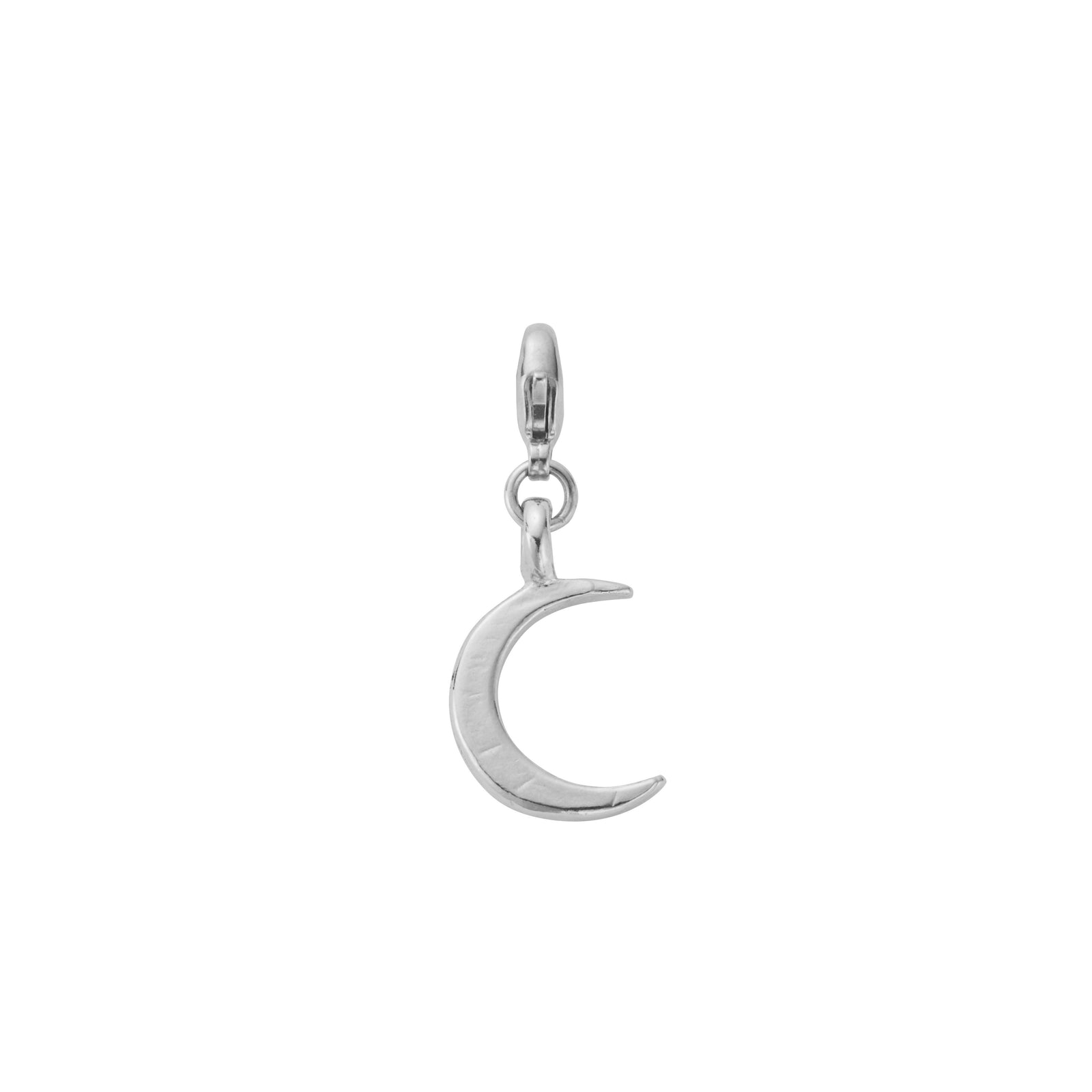 Silver Medium Crescent Moon Lobster Charm