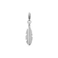 Silver Medium Feather Lobster Charm