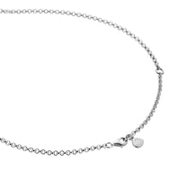 Silver Large Letter Necklace