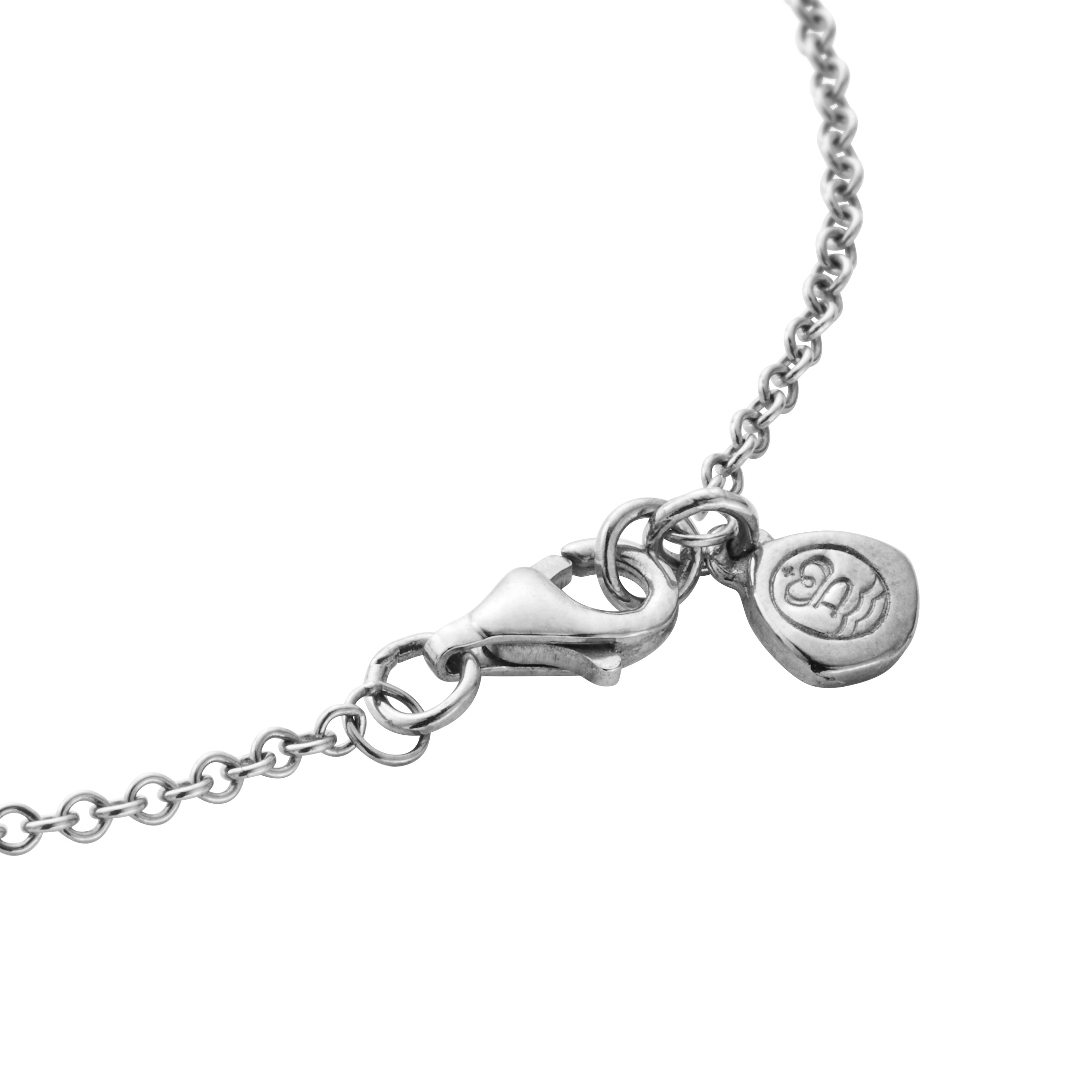 Silver Diamond Mini Cross Necklace