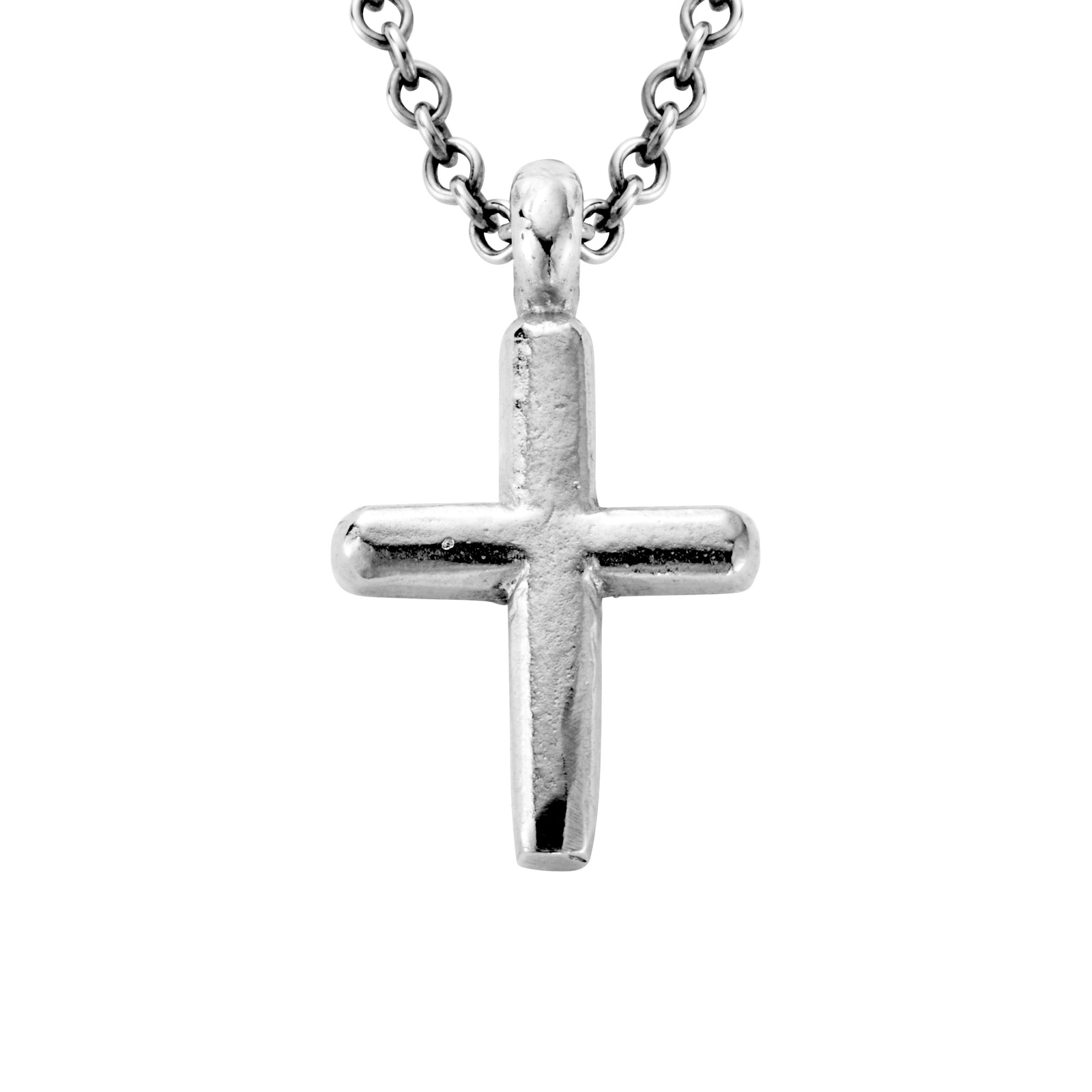 Silver Mini Cross Necklace