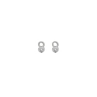 Silver Mini Diamond Earring Charms
