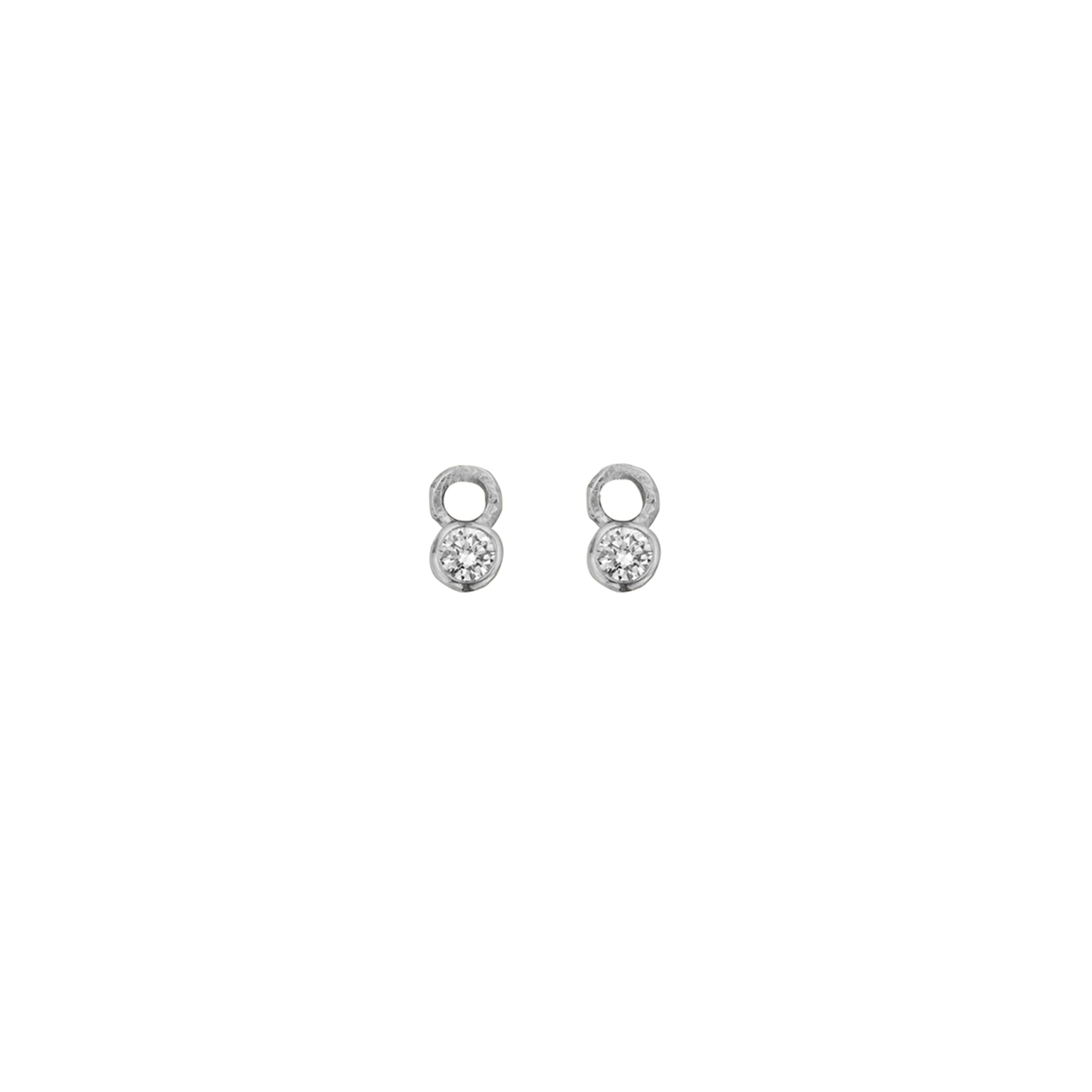 Silver Mini Diamond Earring Charms