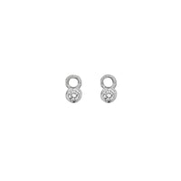 Silver Mini Diamond Earring Charms