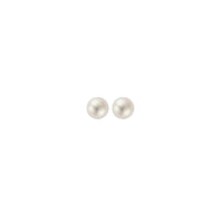 Silver Mini Pearl Stud Earrings