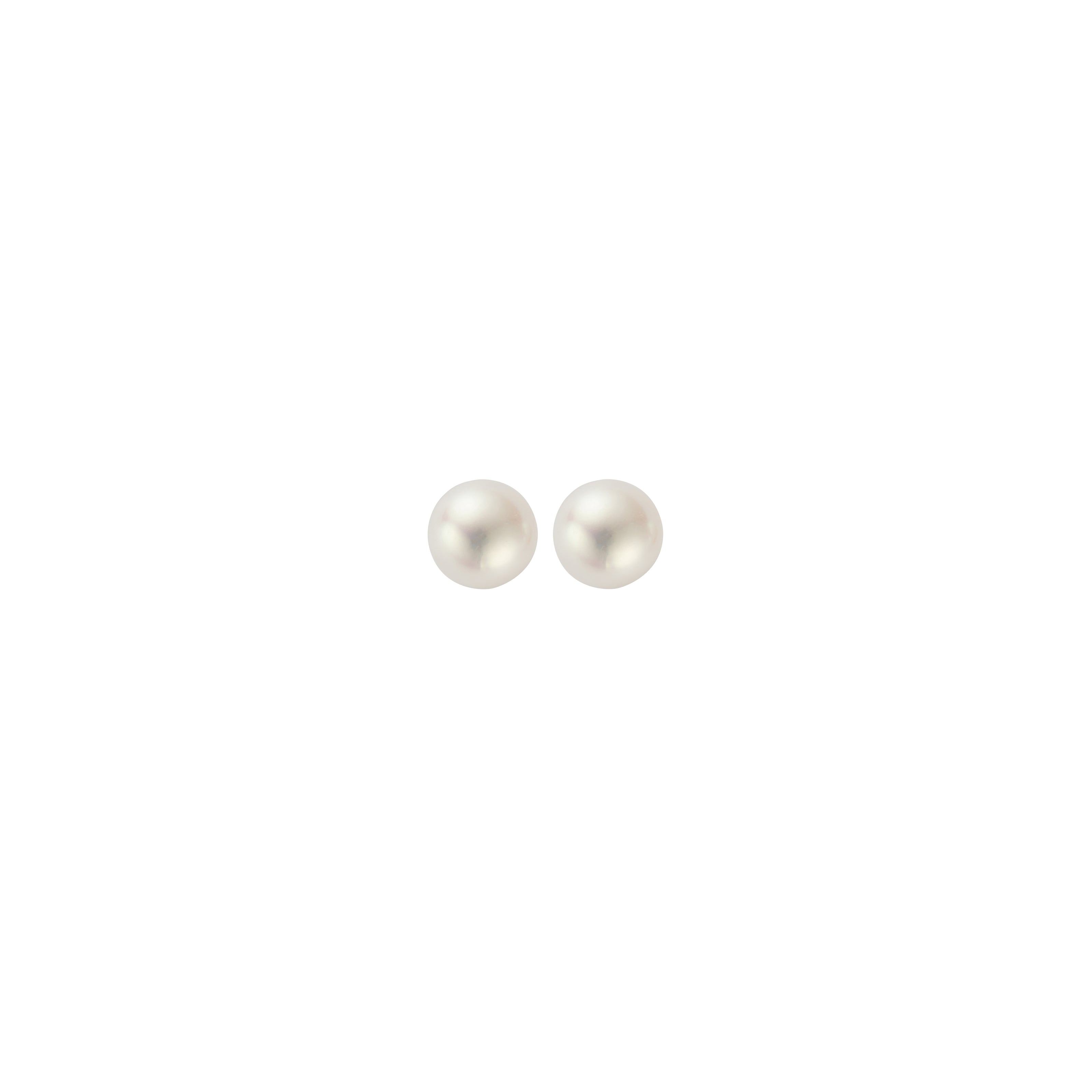 Silver Mini Pearl Stud Earrings