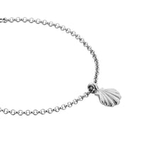 Silver Scallop Shell Chain Bracelet
