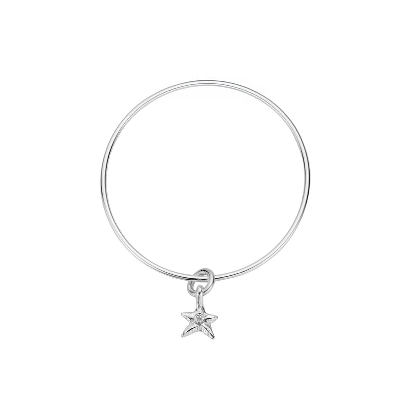 Silver Mini Star Bangle