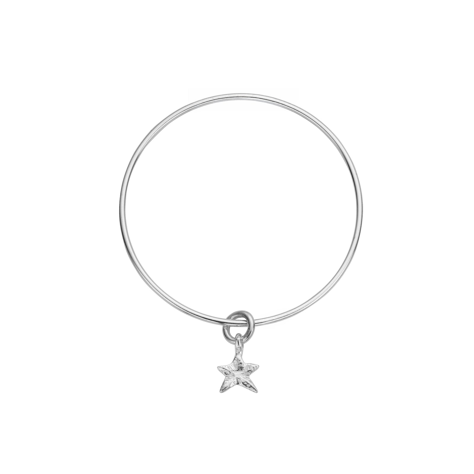 Silver Mini Star Bangle