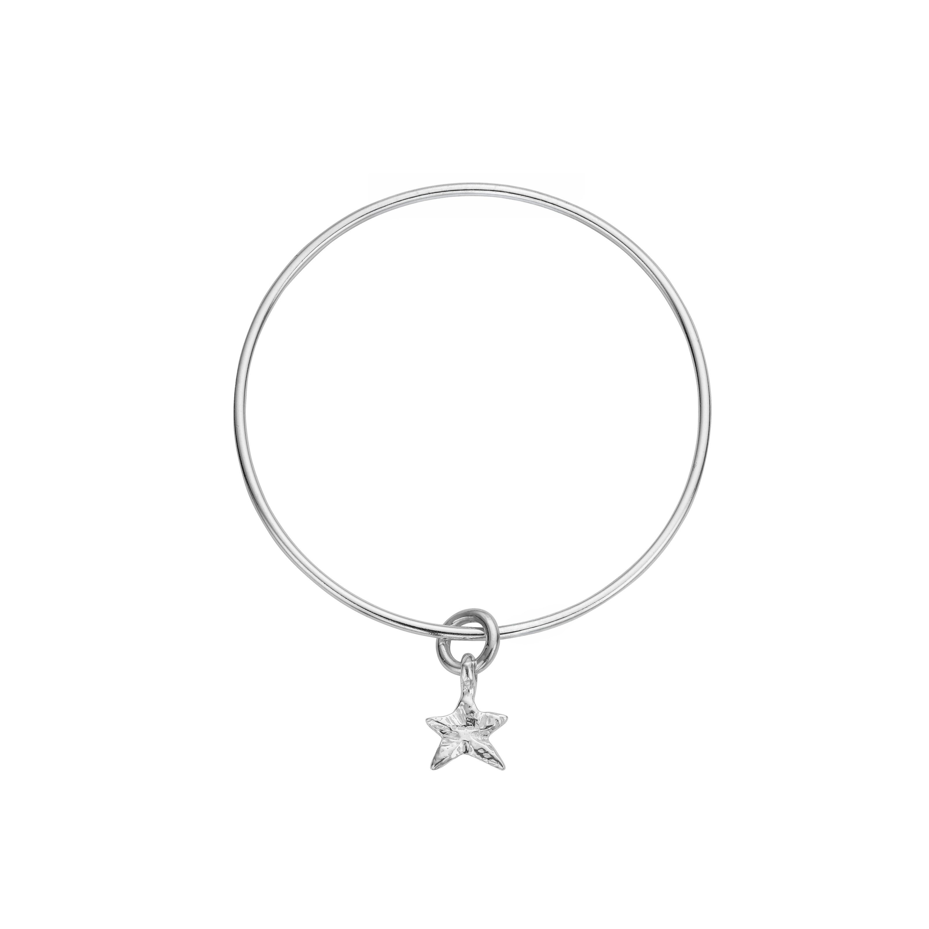Silver Mini Star Bangle