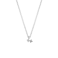 Silver Sagittarius Men's Horoscope Necklace