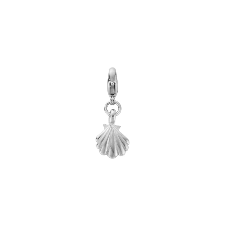 Silver Mini Scallop Shell Lobster Charm