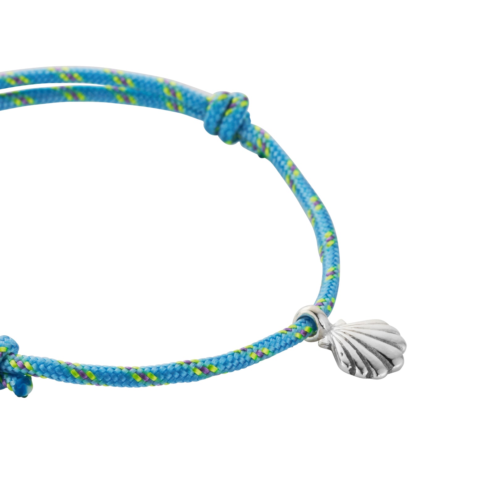 Silver Scallop Shell Speckled Sailing Rope