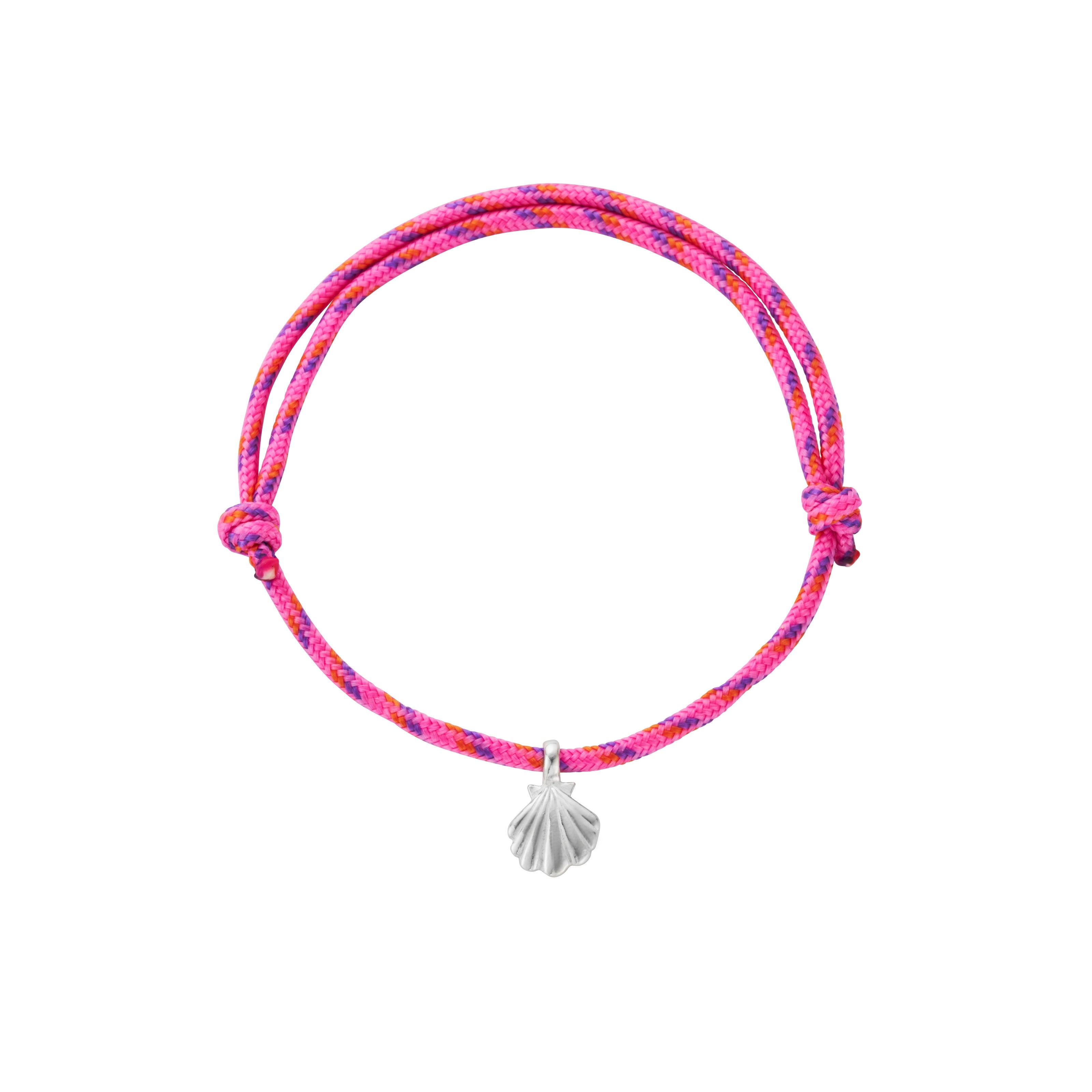 Silver Scallop Shell Speckled Sailing Rope