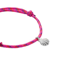 Silver Scallop Shell Speckled Sailing Rope