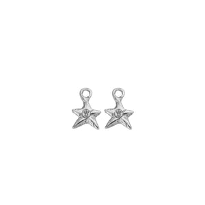 Silver Mini Star Earring Charms