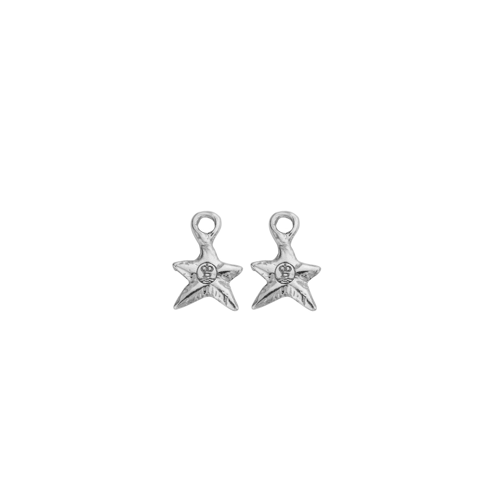 Silver Mini Star Earring Charms