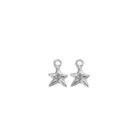 Silver Mini Star Earring Charms