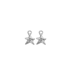 Silver Mini Star Earring Charms