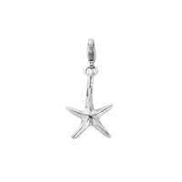 Silver Medium Starfish Lobster Charm