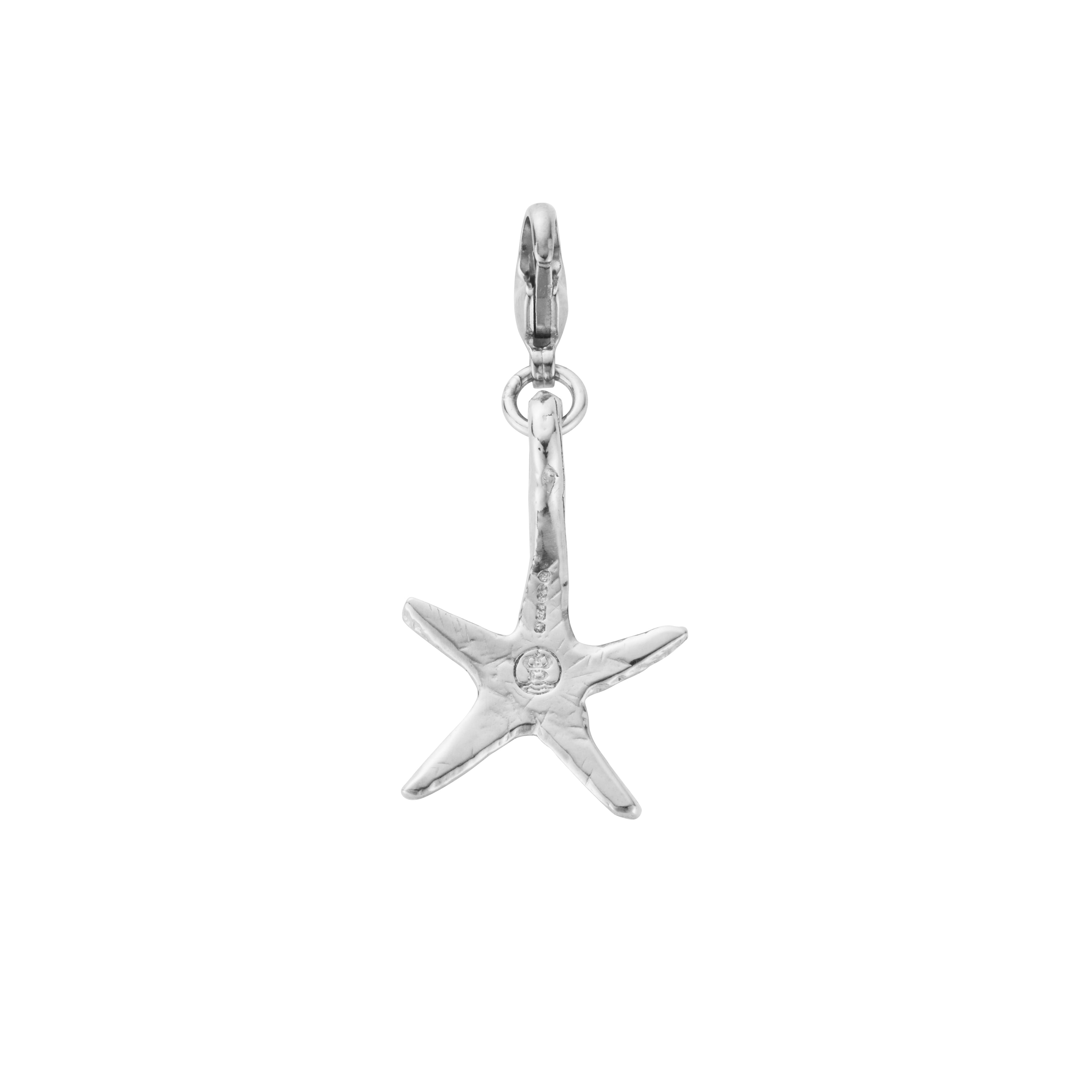Silver Medium Starfish Lobster Charm