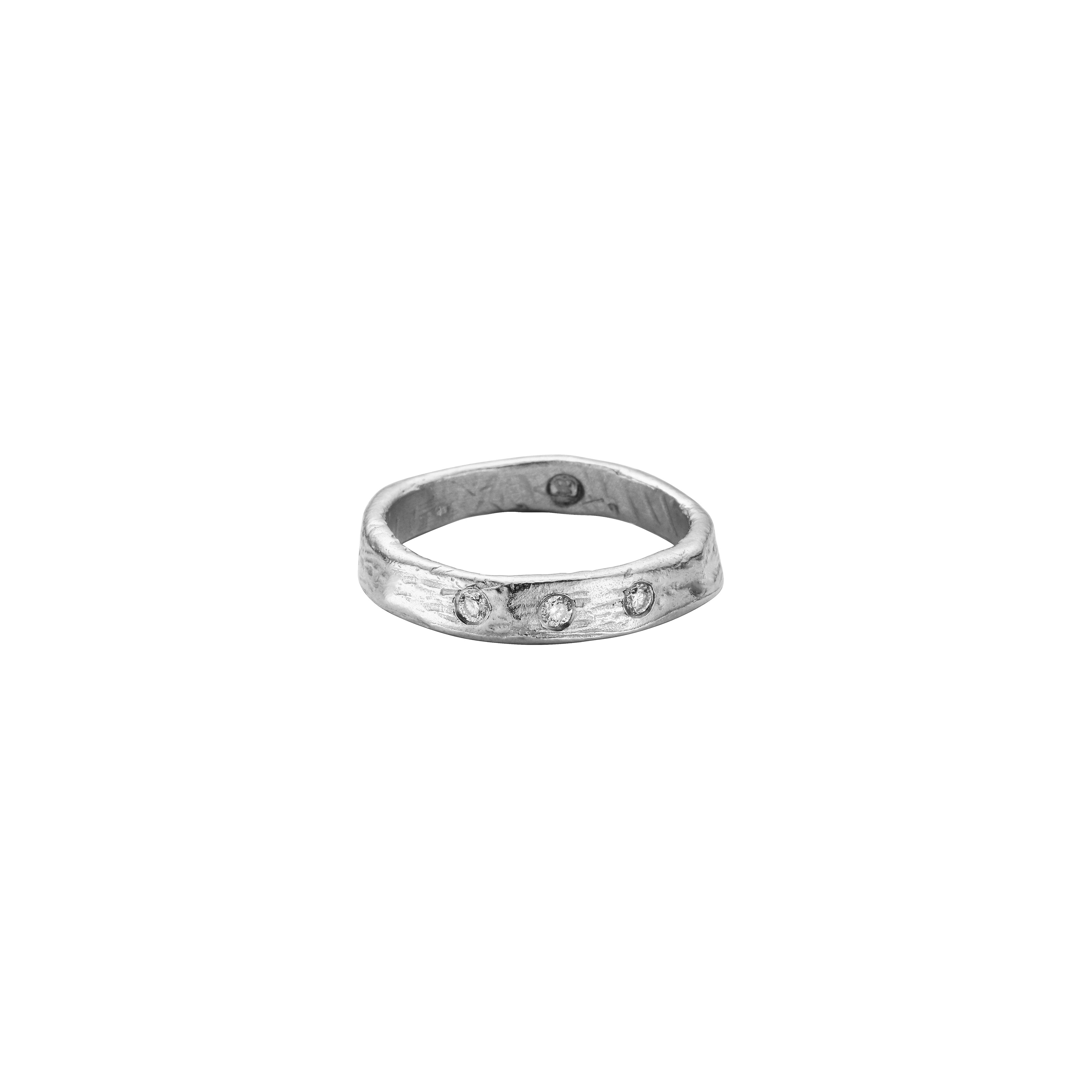 Ladies' Silver Midi Posey Ring